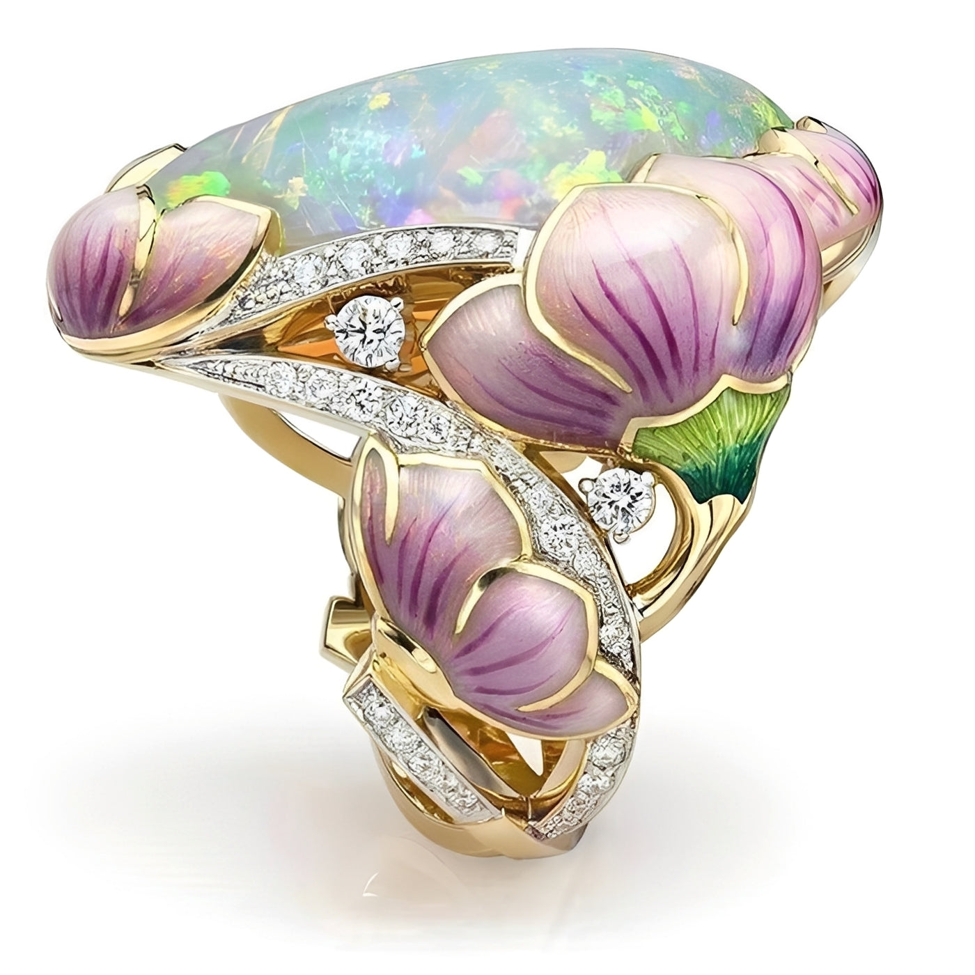 Lexa – Enamel Ring with Drop Effect