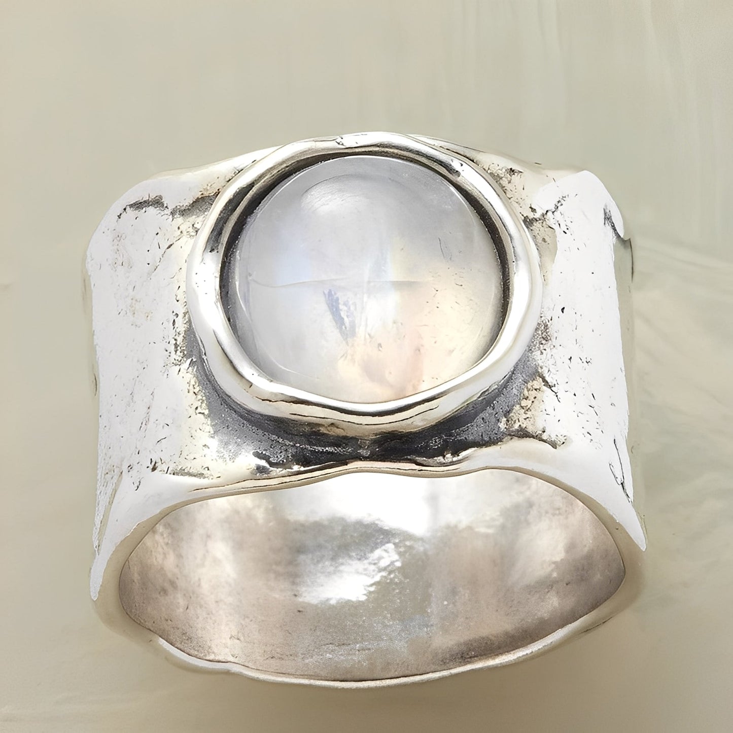 Helga – Ring of Silver and Moonstone