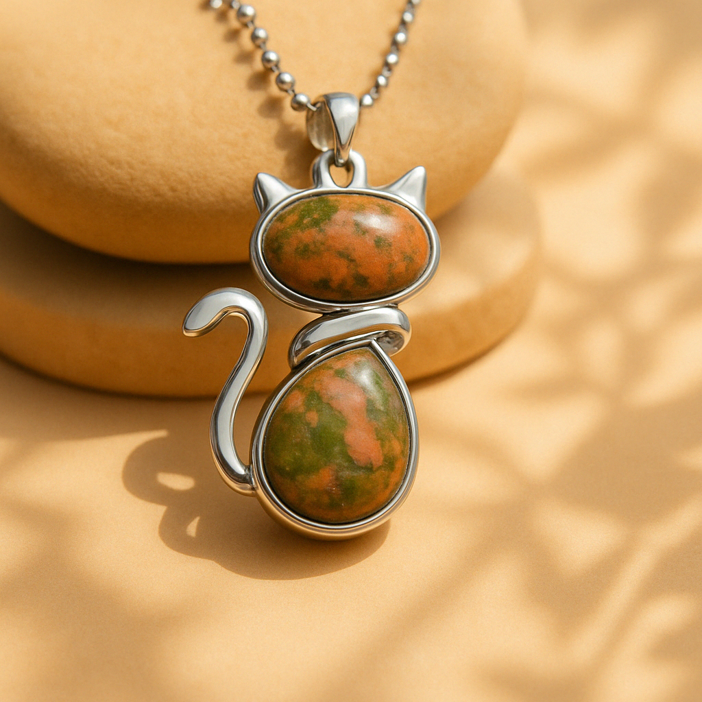Mila – Cat Collar Made of Natural Stone