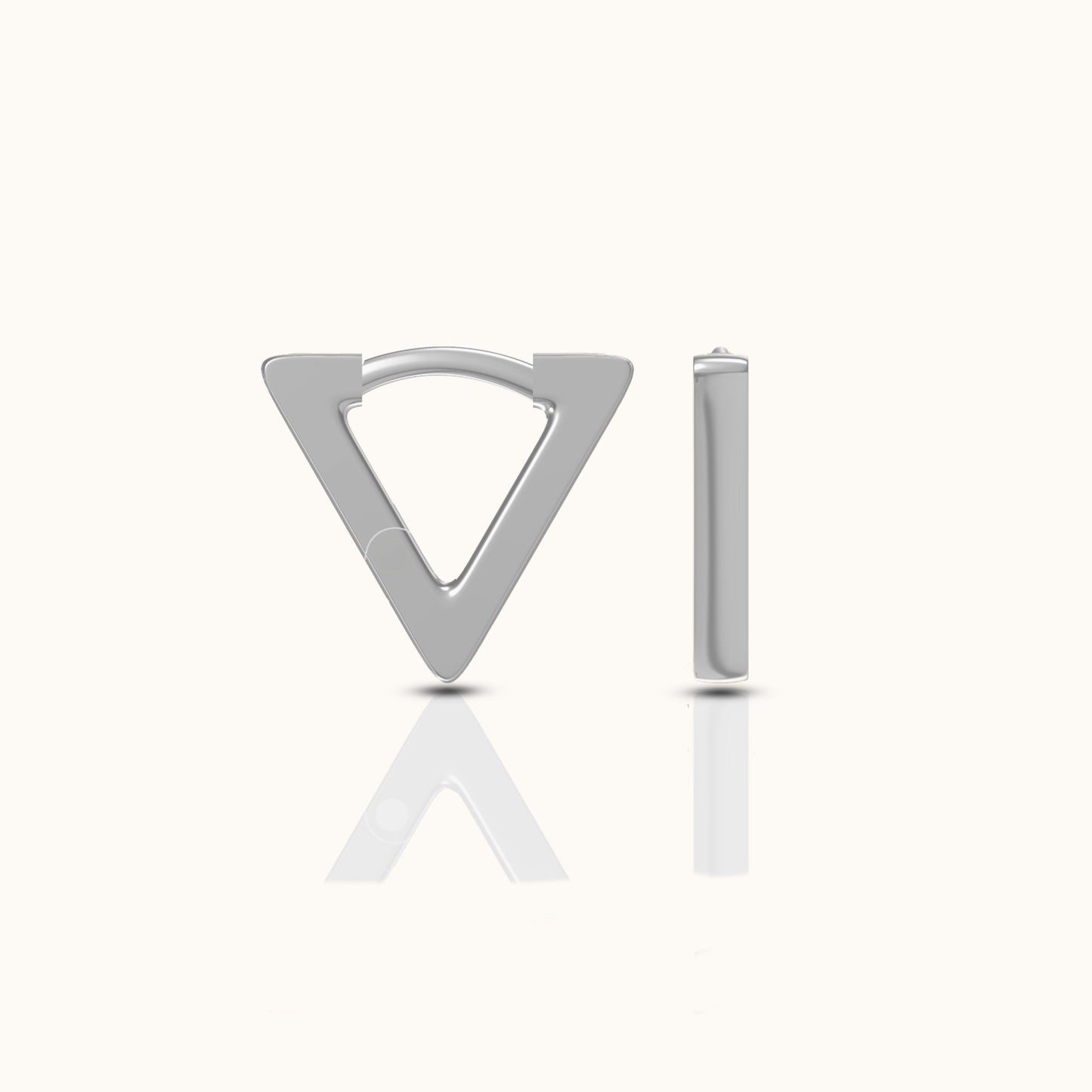 Salacia - Triangular Hoop Earrings