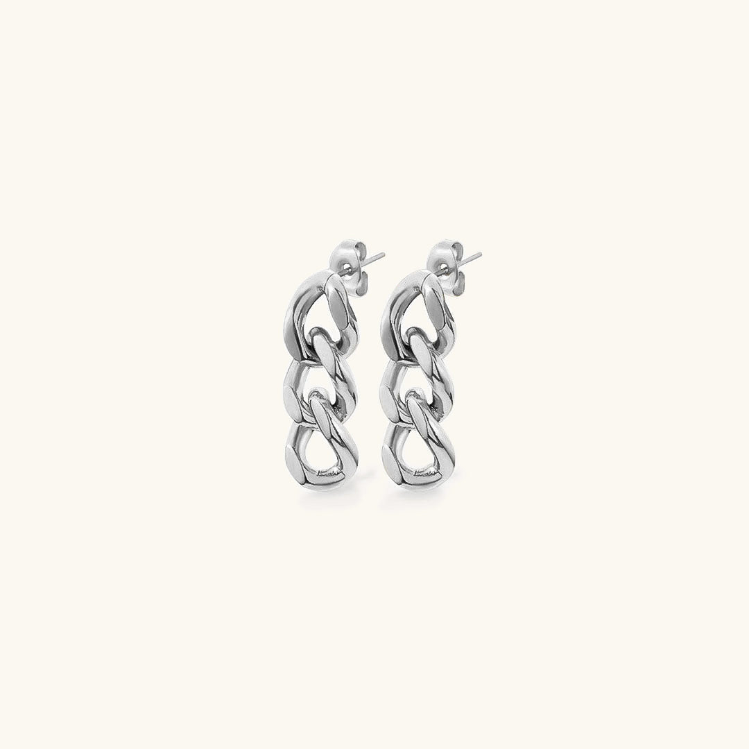 Lee - Earrings with Chain Design in Gold