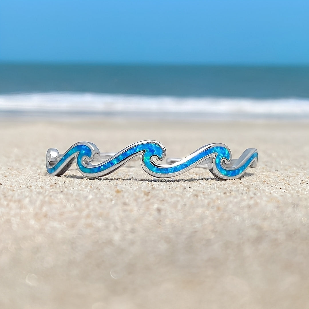 Naya – Bracelet Waves of Opal & Silver