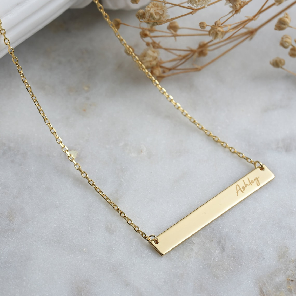 Name Bar Pendant - Custom Bar Pendant