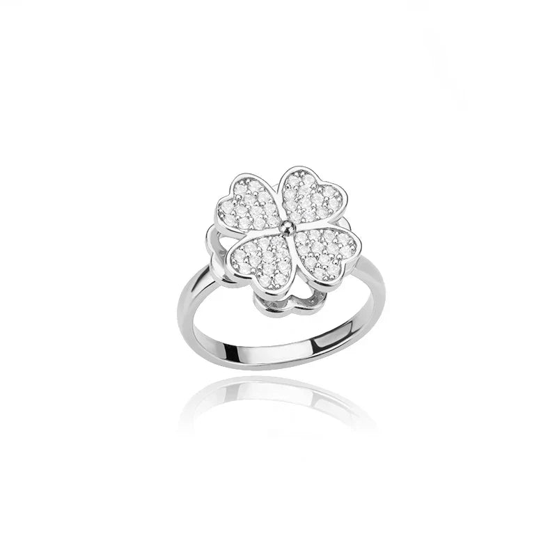 Dazel – Anti-Stress Spinning Ring with Four-Leaf Clover