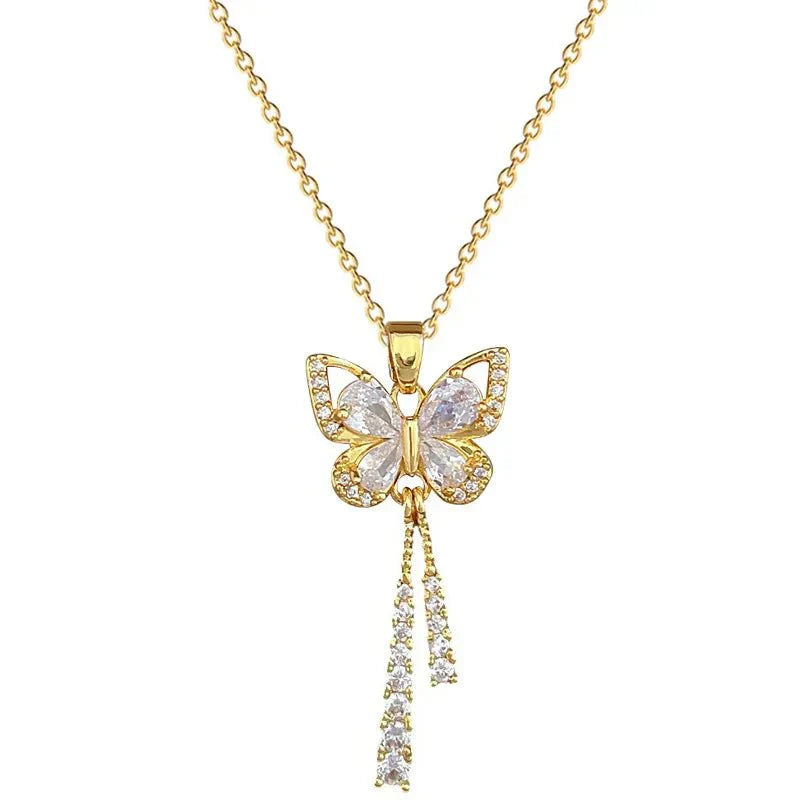 Avie – Radiant Butterfly Necklace with Diamonds