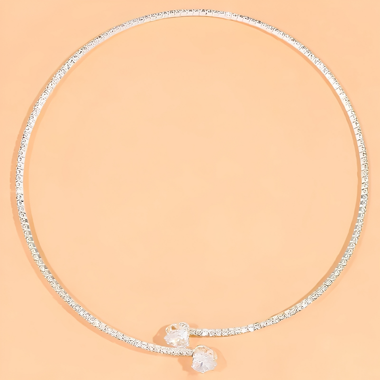 Olli – Necklace Open Heart with Diamonds