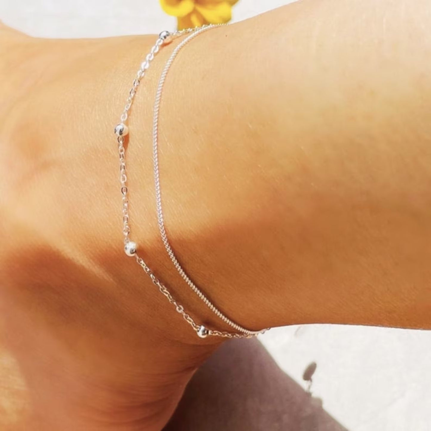 Anklet in Silver 2 Style