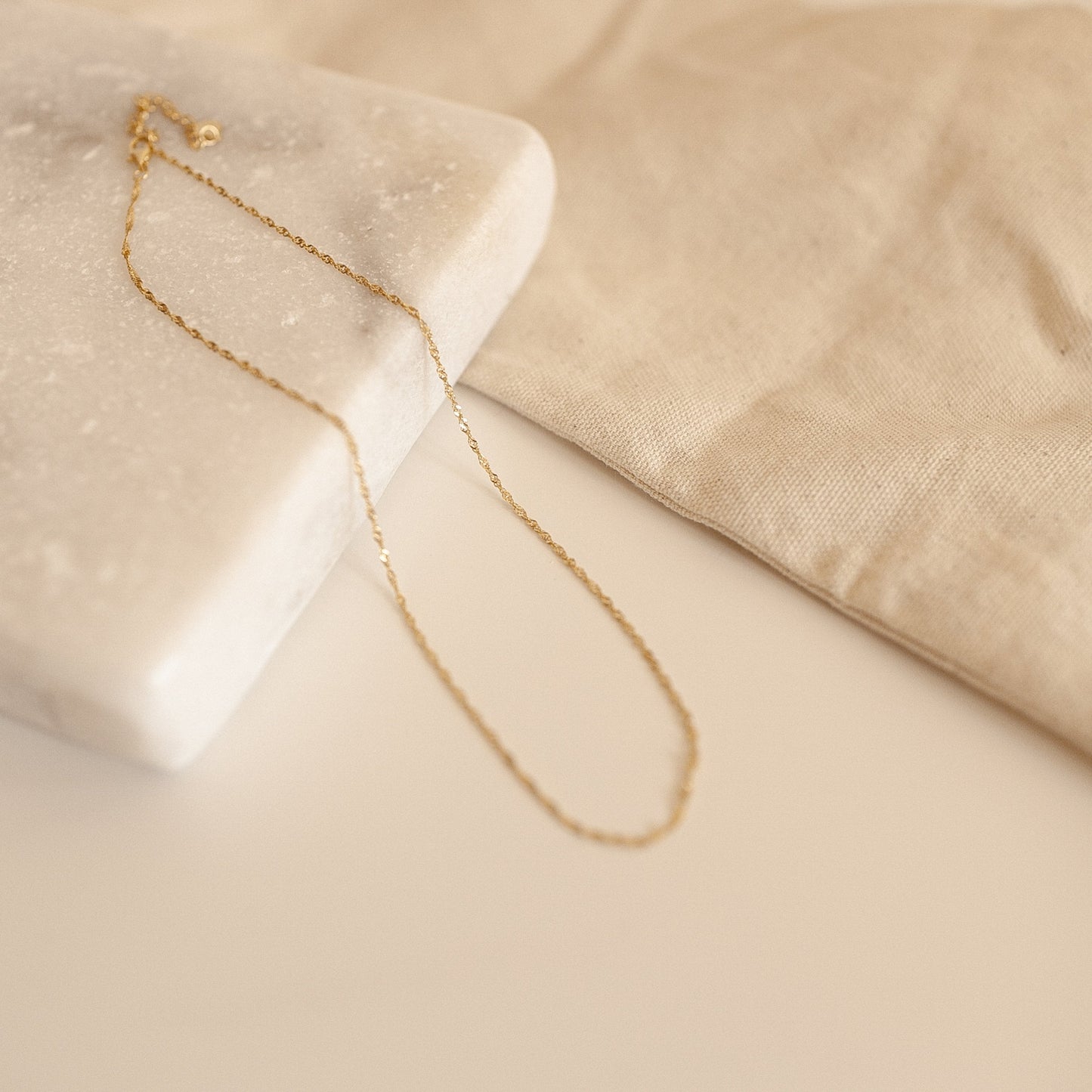 Singapore Chain - Twist Necklace