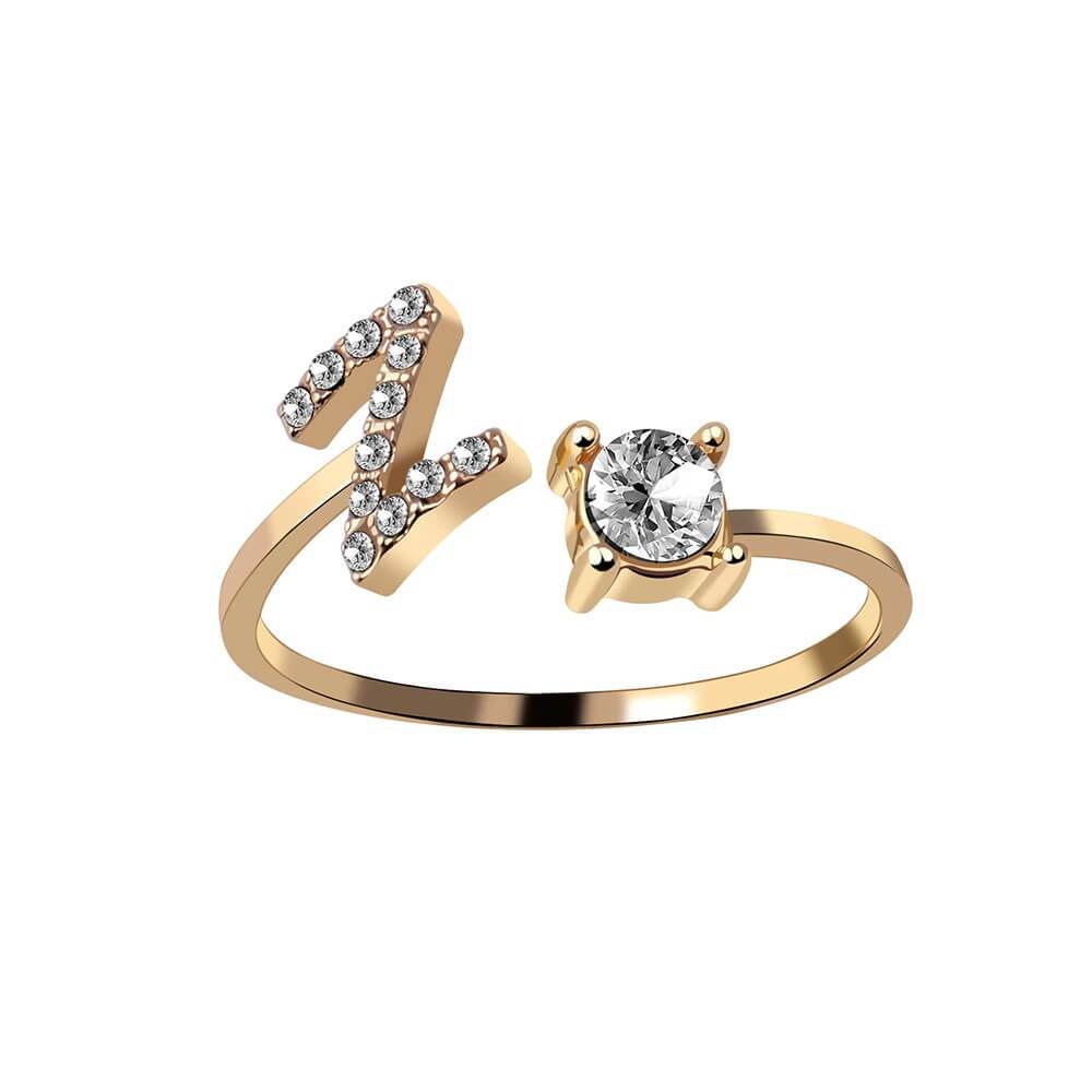 Nyla – Initial Ring with Zirconia