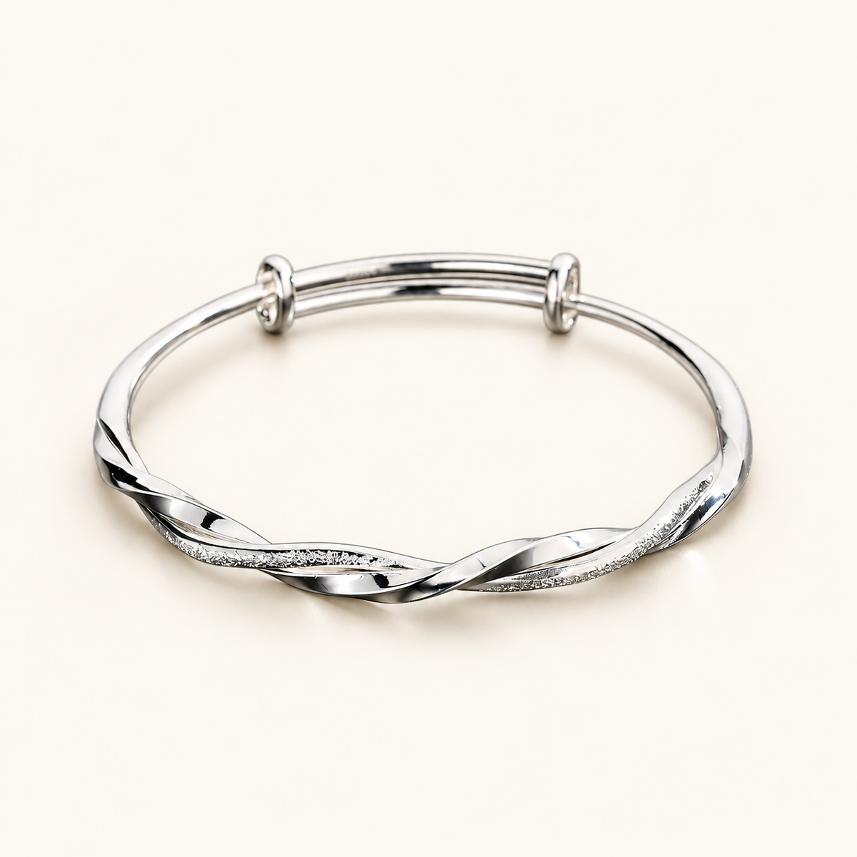 Adjustable Ladies Bracelet with Twisted Design