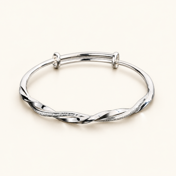 Adjustable Ladies Bracelet with Twisted Design