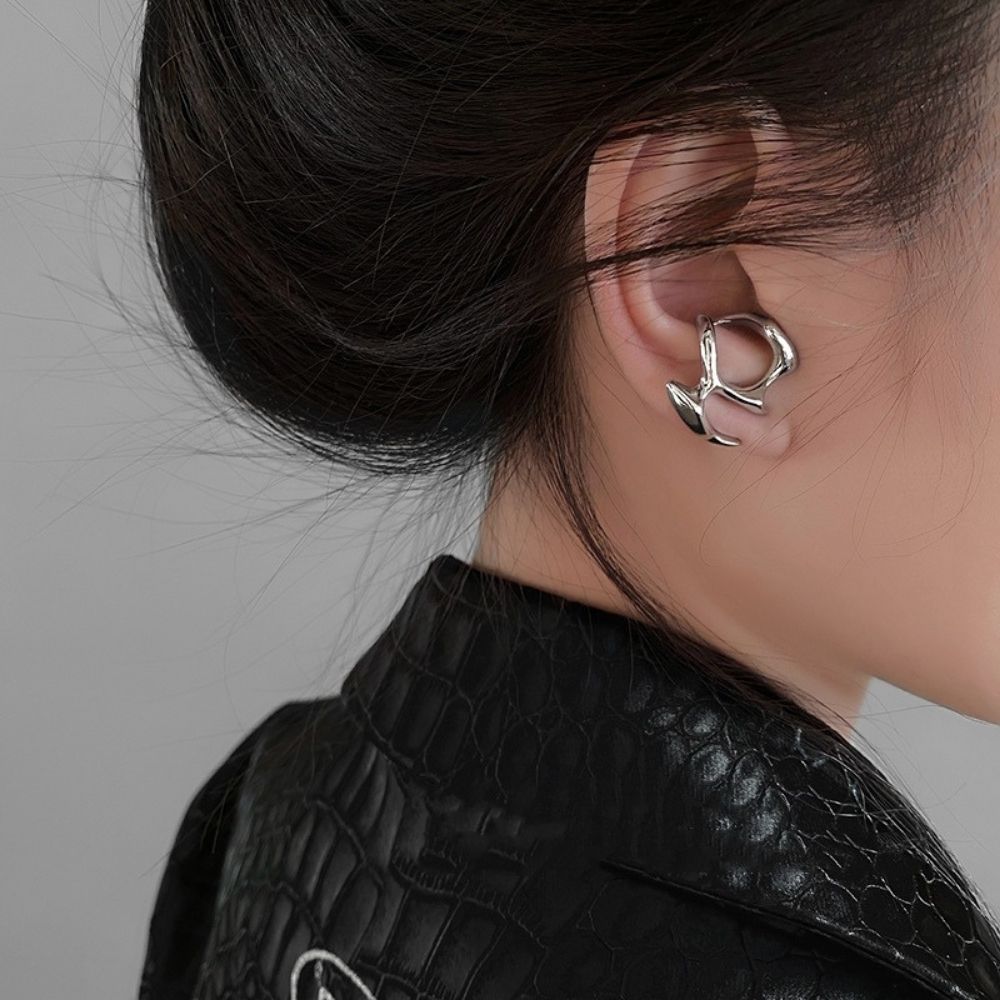 Women Abstract Earrings with Irregular Shape - Pair