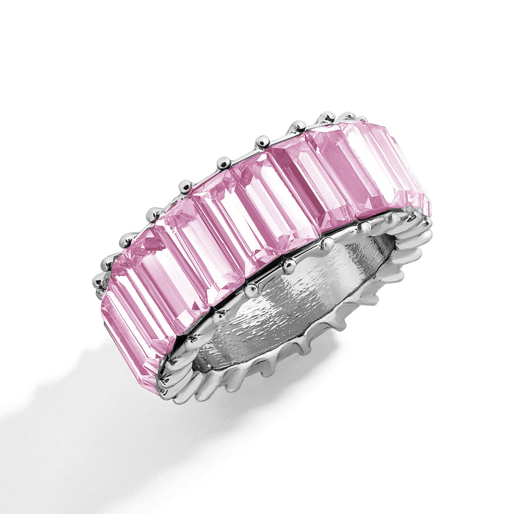 Naya – Geometric Trend Ring made of Colorful Alloy