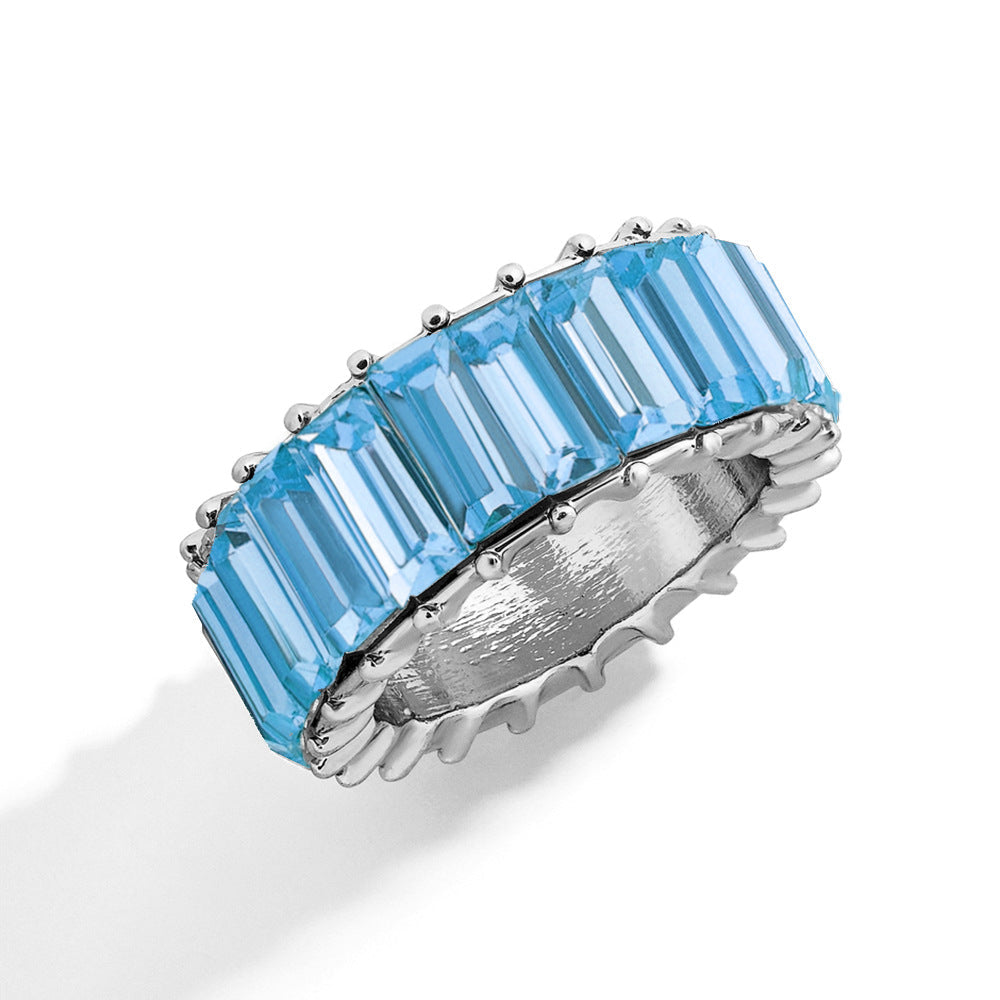 Naya – Geometric Trend Ring made of Colorful Alloy