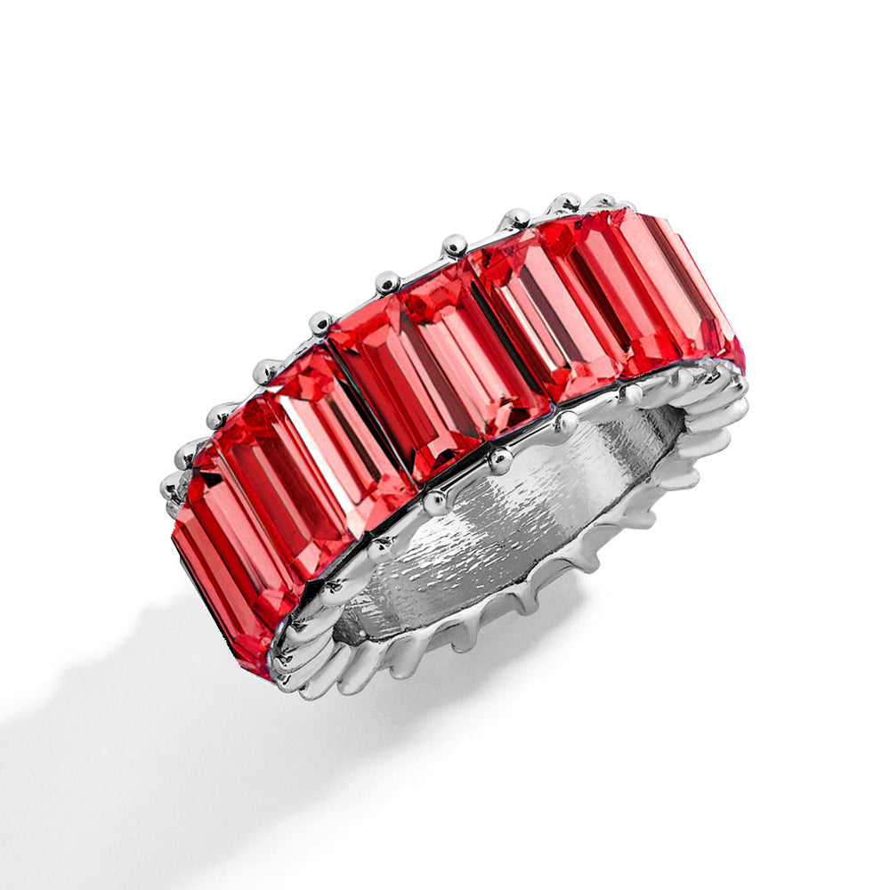 Naya – Geometric Trend Ring made of Colorful Alloy