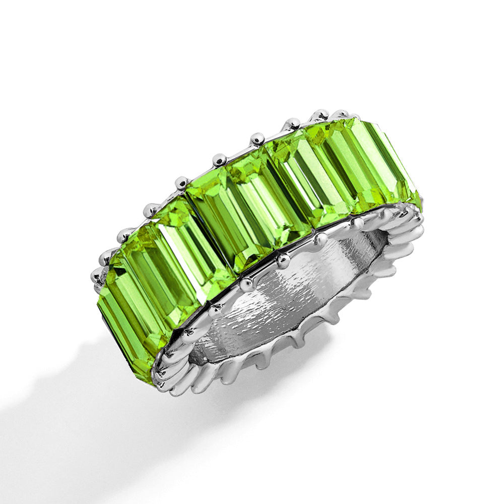 Naya – Geometric Trend Ring made of Colorful Alloy