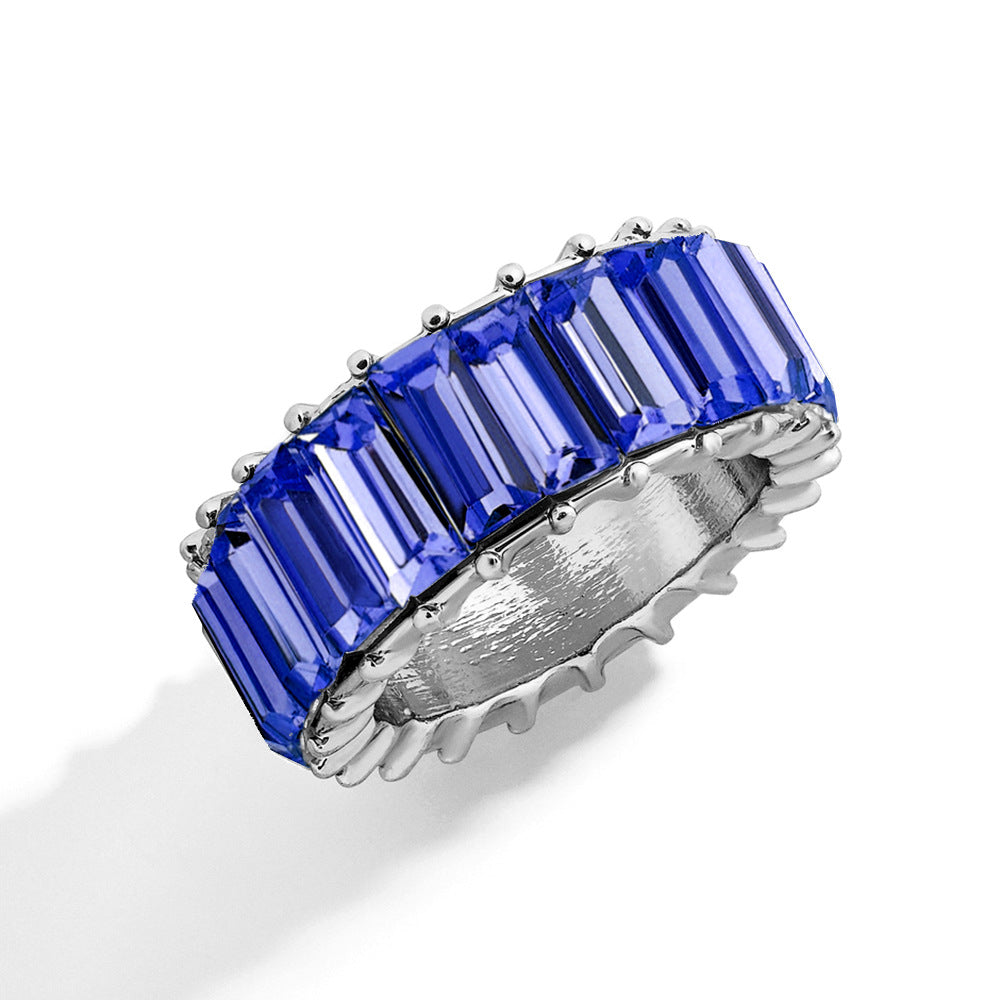 Naya – Geometric Trend Ring made of Colorful Alloy