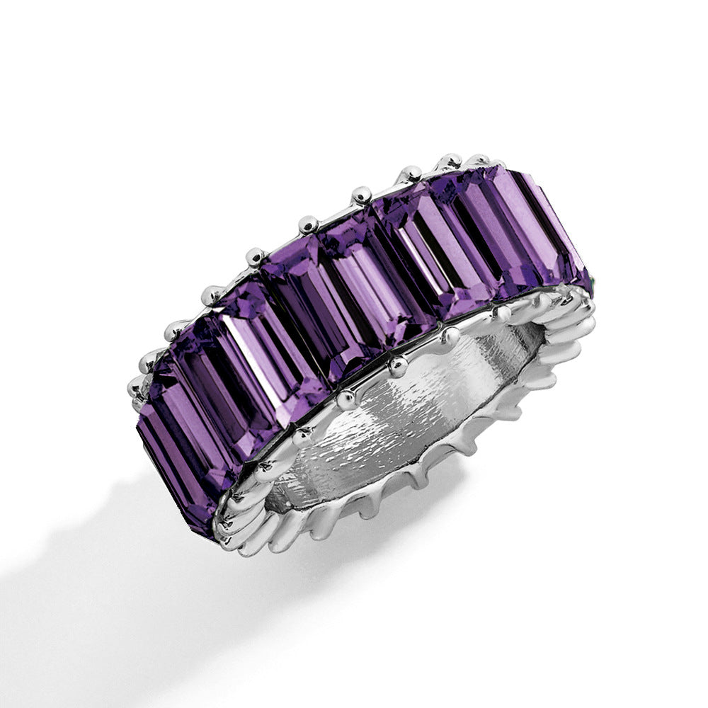 Naya – Geometric Trend Ring made of Colorful Alloy
