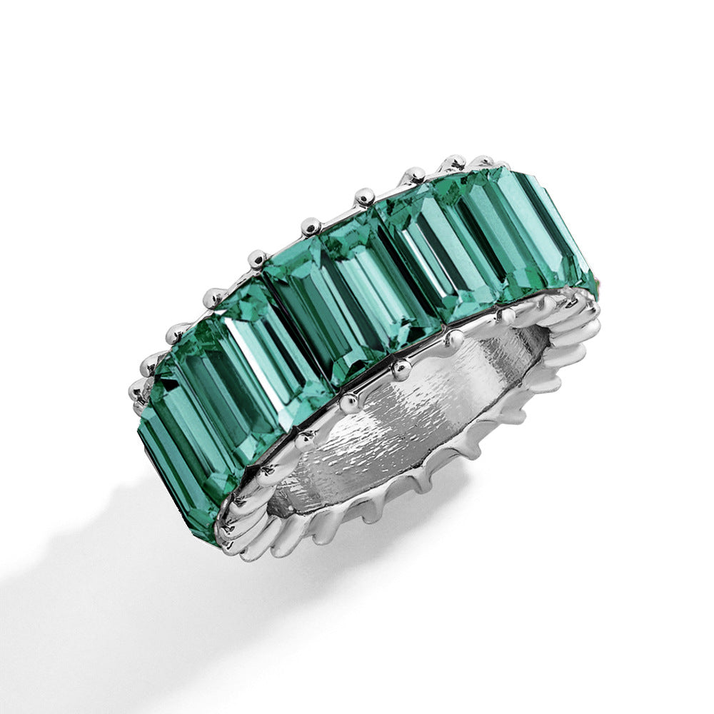 Naya – Geometric Trend Ring made of Colorful Alloy