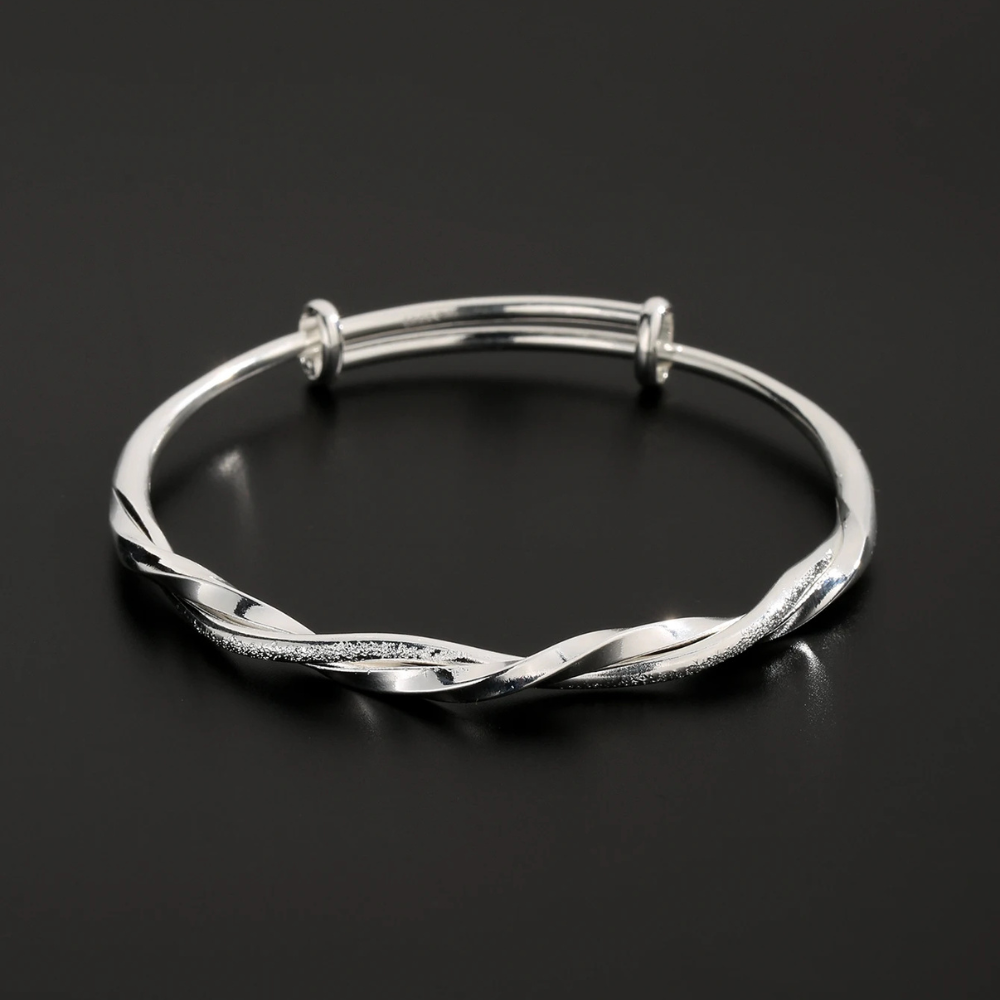 Adjustable Ladies Bracelet with Twisted Design