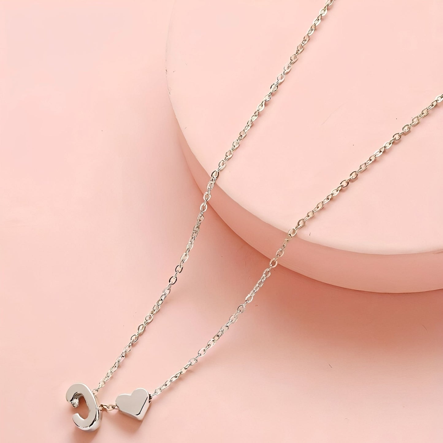 Heart Jewelry Set with Initials - Initial Love Set