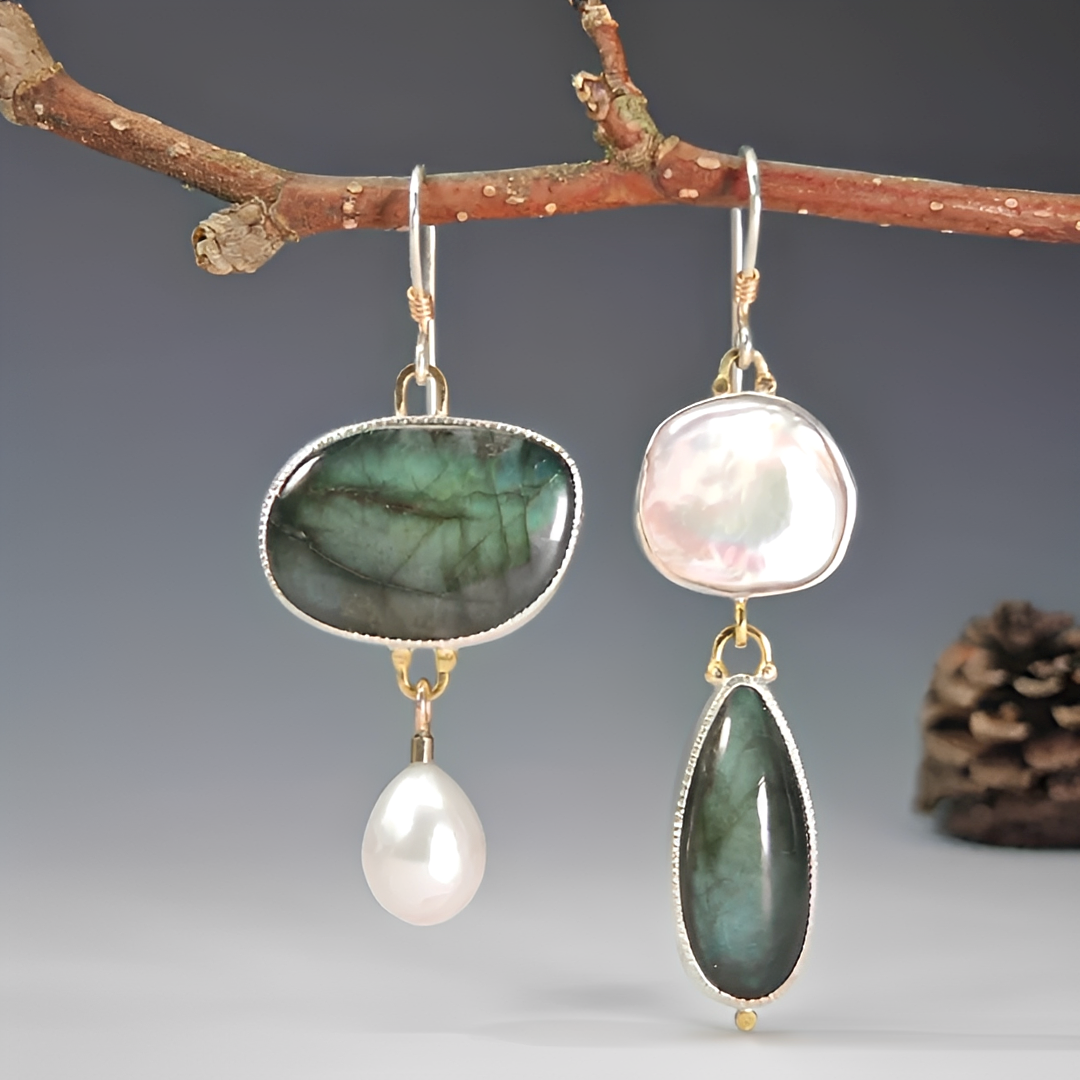 Jea – Vintage Earrings made of Natural Stone