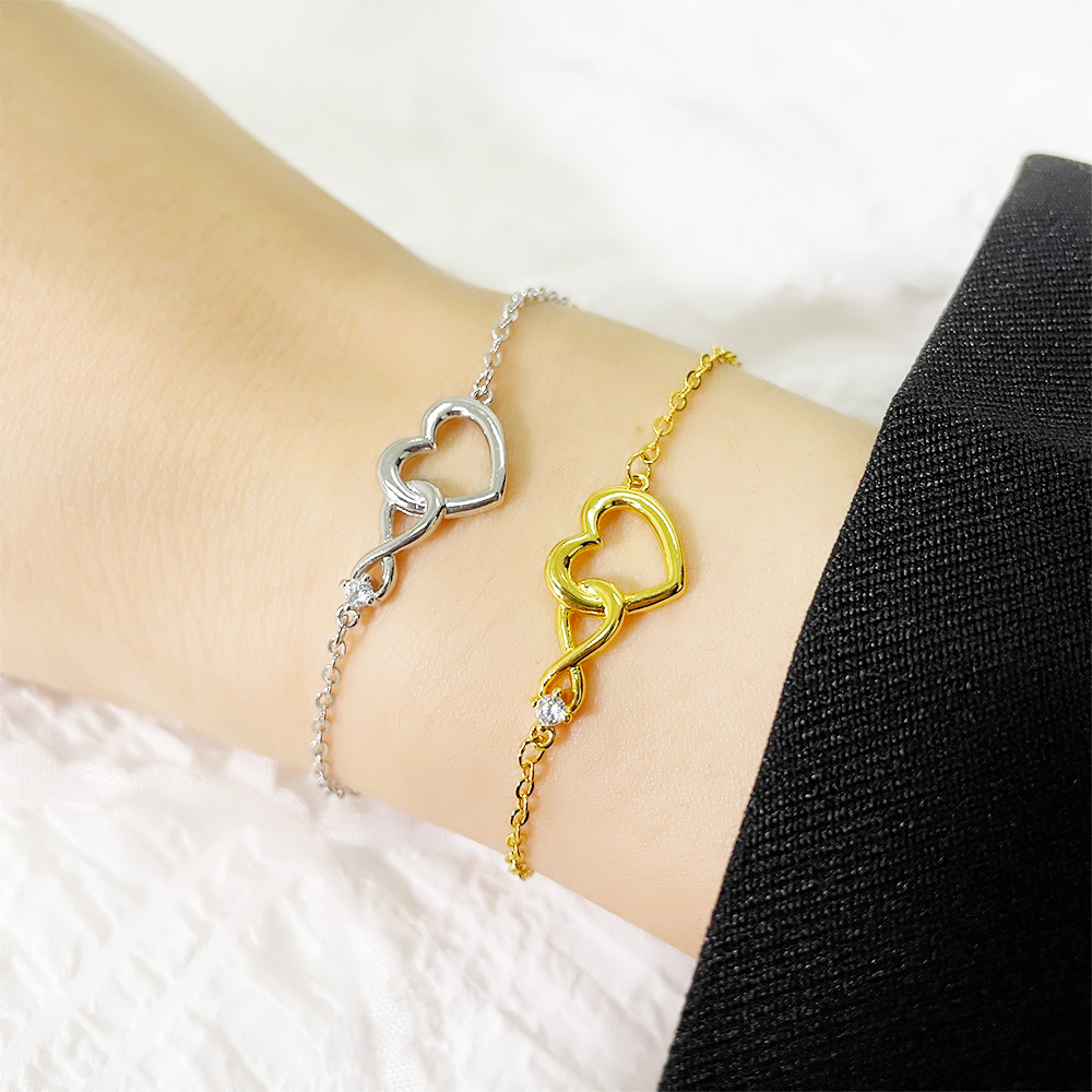 Infinite Heart Bracelet - Elegant CZ Bracelet