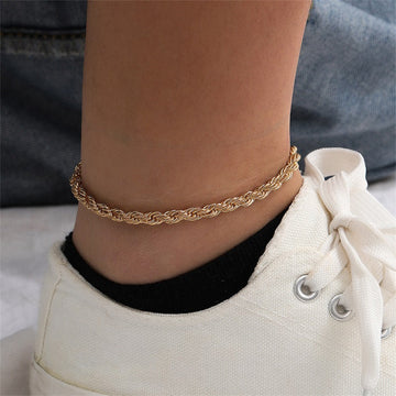 Leila - Anklet with Chain