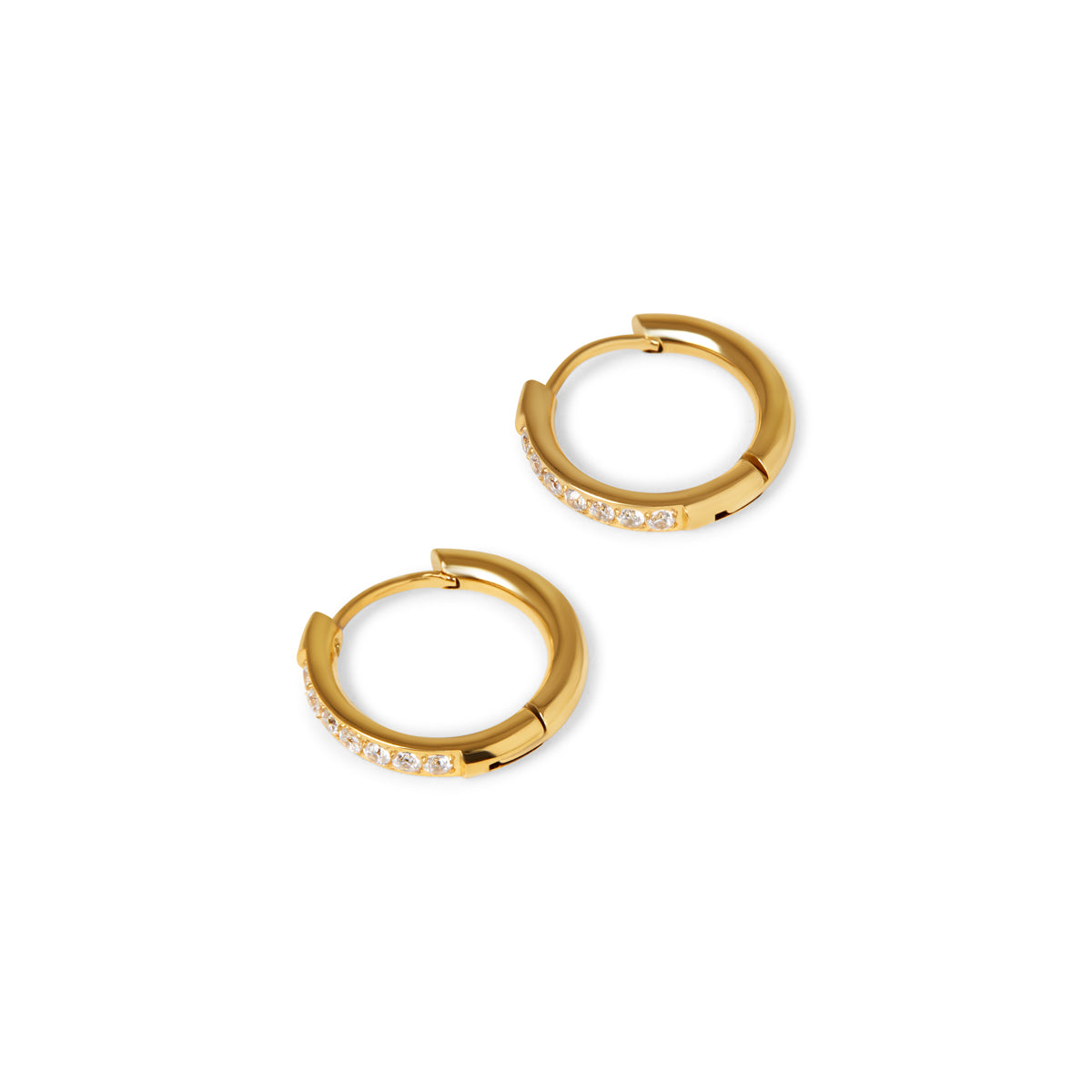 Arielle – Hoops Decorated with Stones
