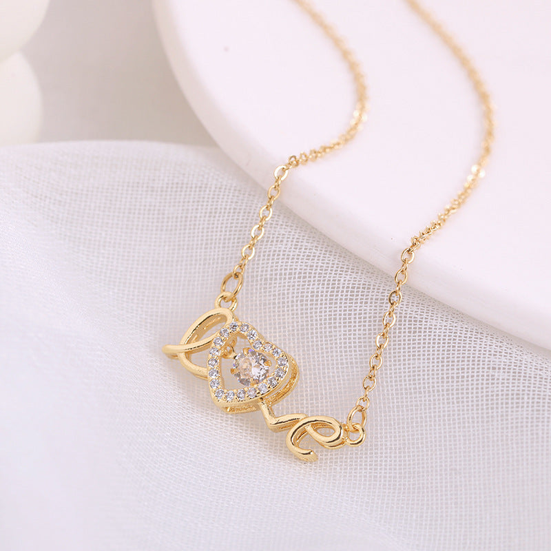 Love Spelled - Pendant necklace with love