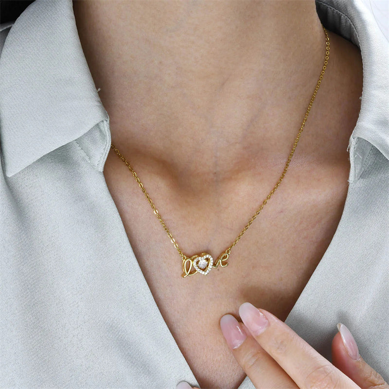 Love Spelled - Pendant necklace with love