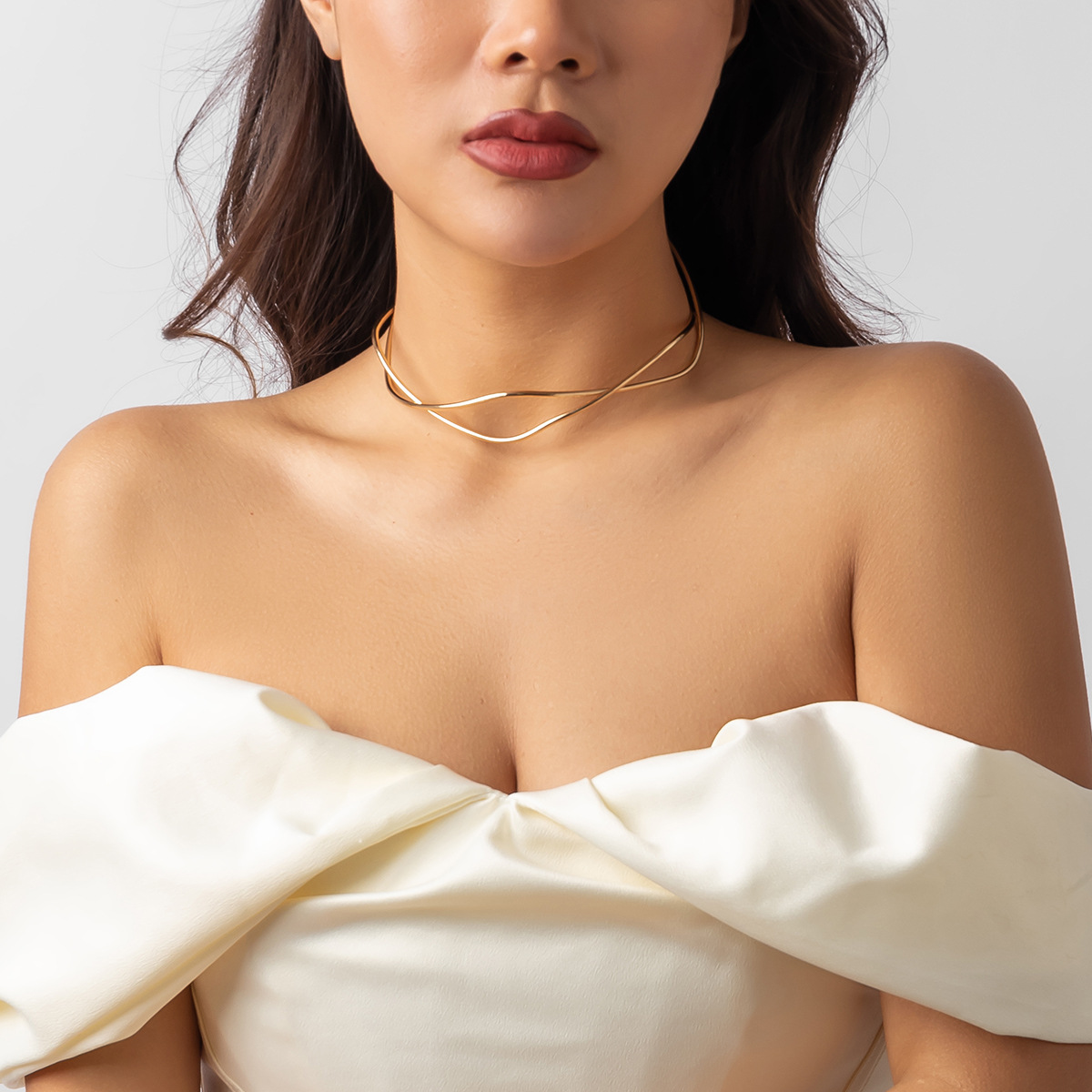 Necklace from twisted wire - Contemporary twist choker