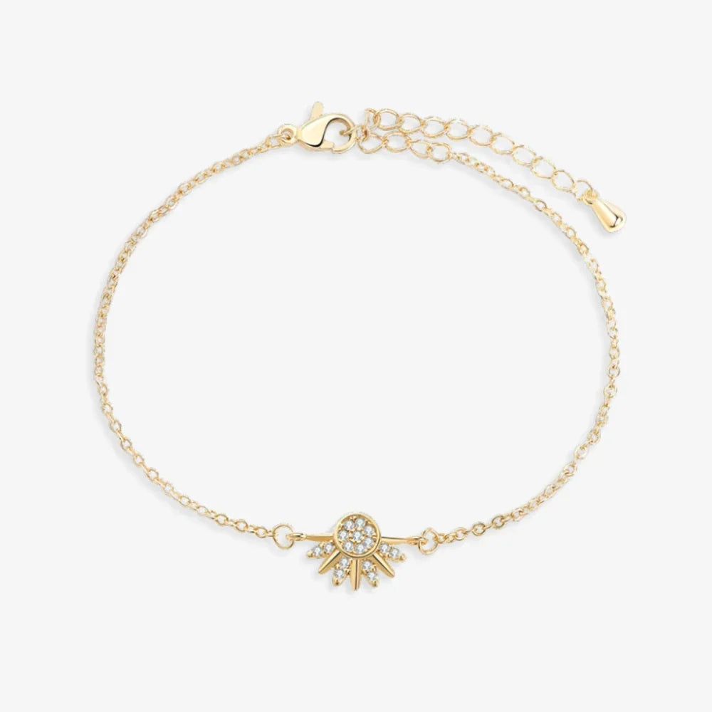 Women’s 2-piece Partner Bracelet Set with Sun and Moon Motif