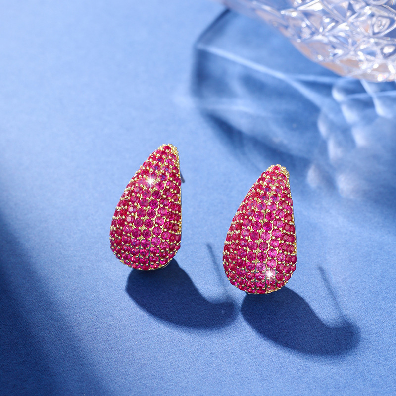 Drop Ear Studs - Inlay Earring