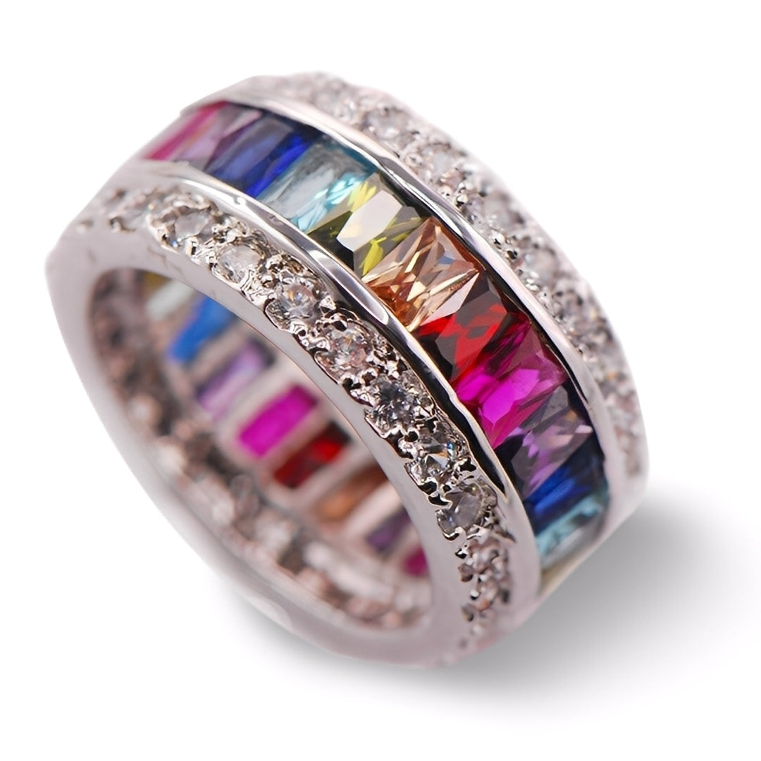 Sheena – Ring with Multiple Stones in 925 Silver