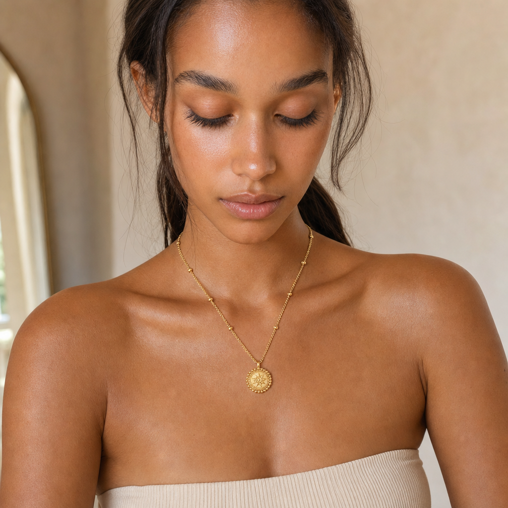 Women's Pendant Necklace with Star Motif