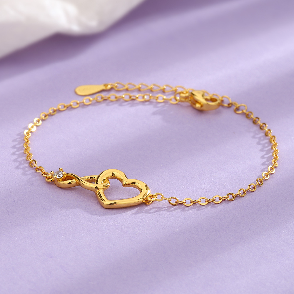 Infinite Heart Bracelet - Elegant CZ Bracelet