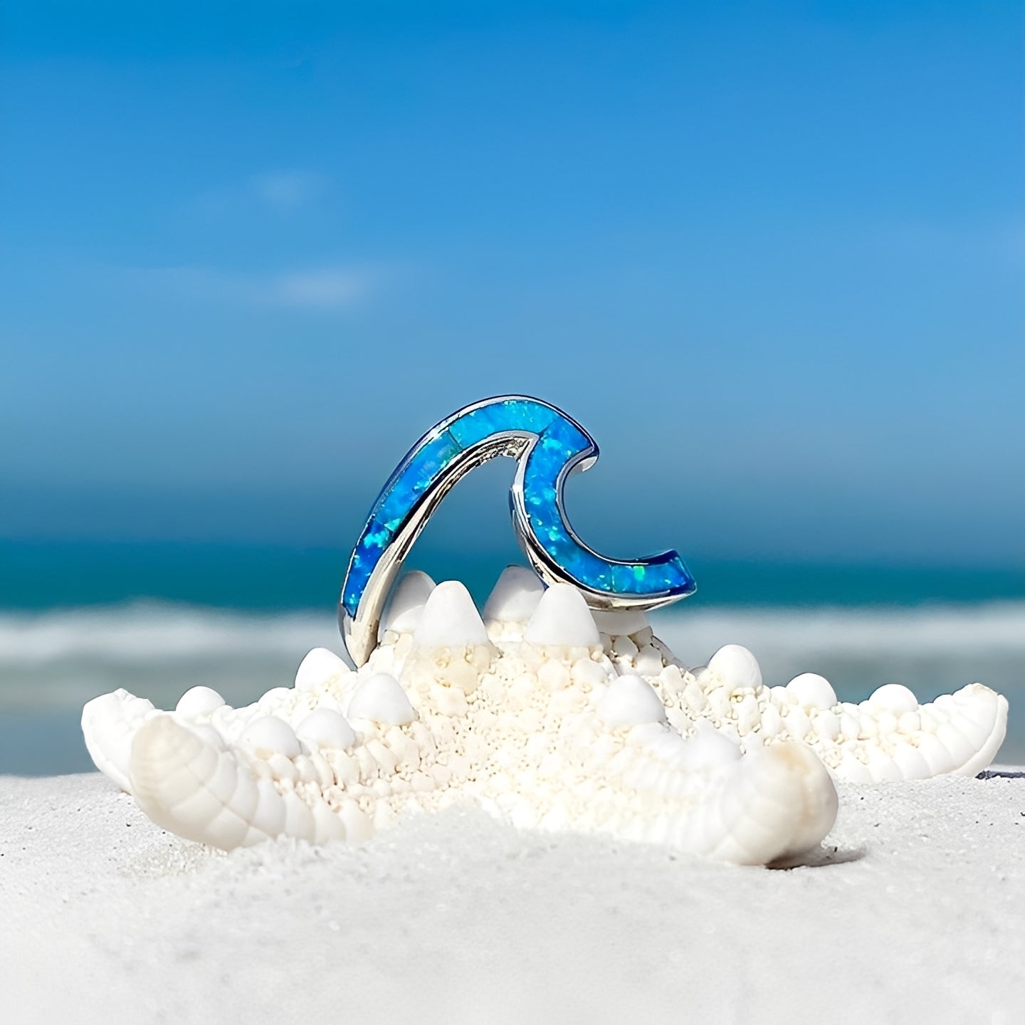 Neri – Wave Ring Silver & Opal