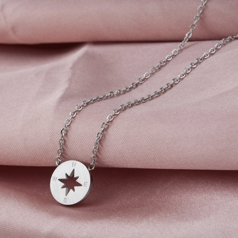 Round Compass - Pendant Necklace