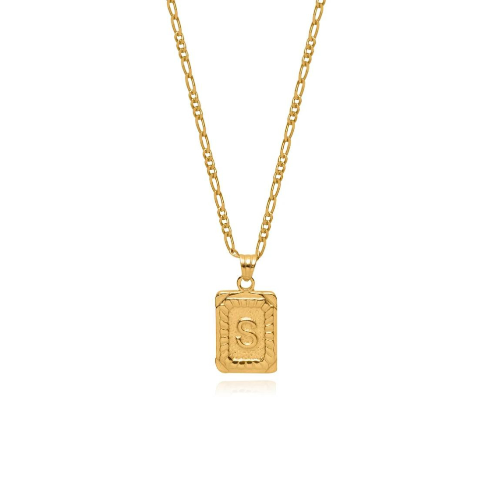 Vintage Letter Card Necklace - Personalized Letter Card Necklace