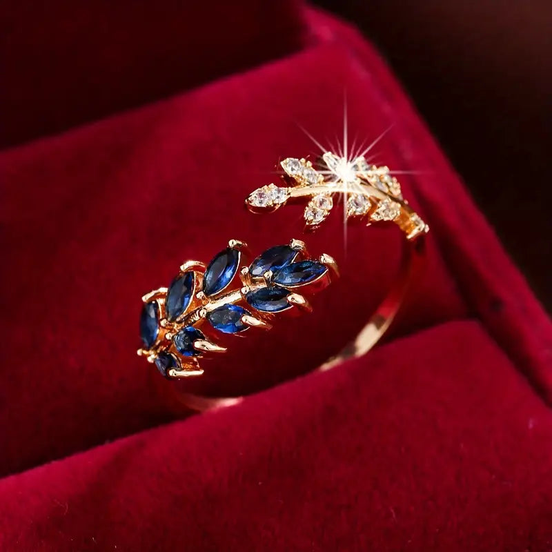 Vivara – Gold-plated ring sapphire