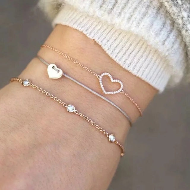 Alora – Stylish Set of Bracelets in Lime Color