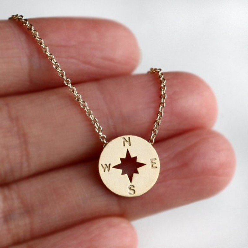 Round Compass - Pendant Necklace