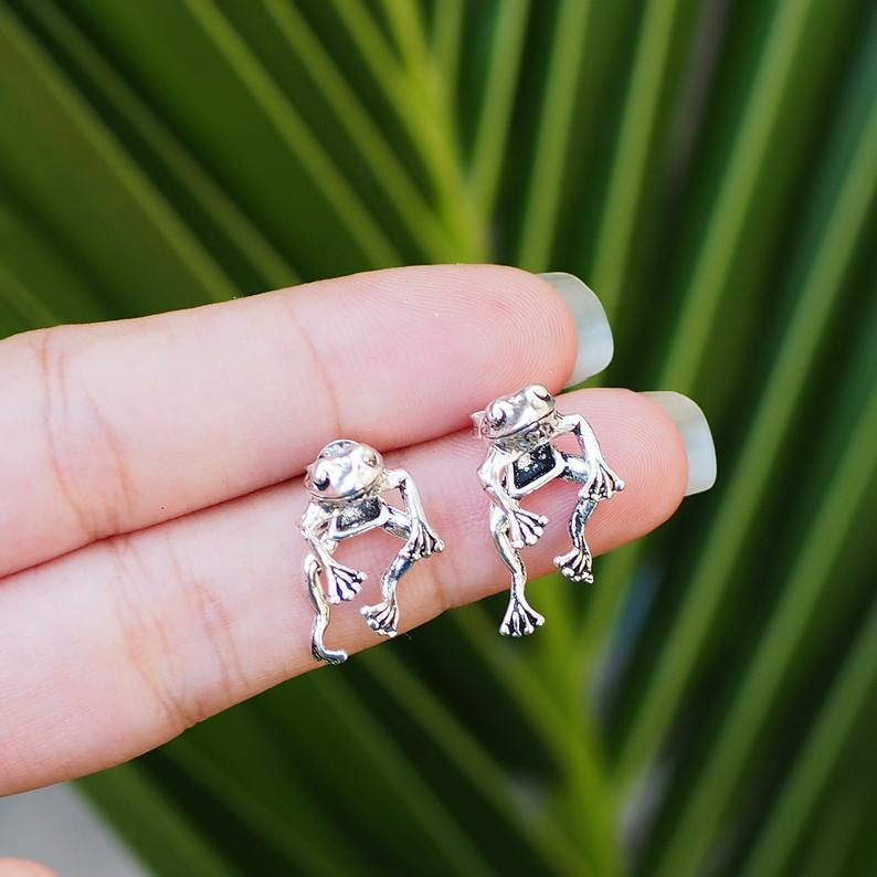 Sweet Frog Earrings - Mini Frog Design
