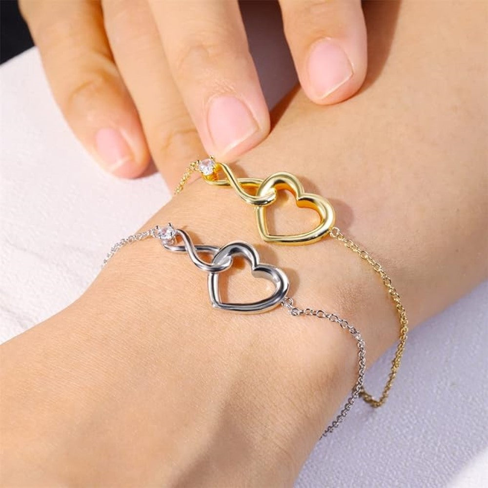Infinite Heart Bracelet - Elegant CZ Bracelet