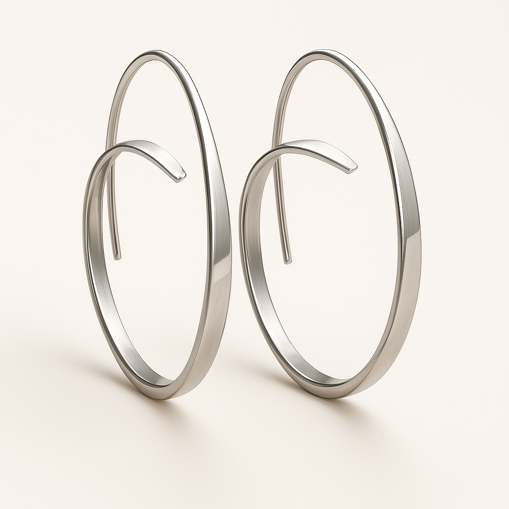 Becca – Earrings with stylish spiral design