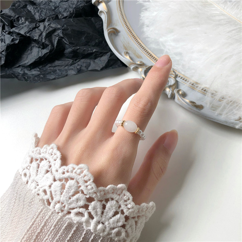 Stone Pearl - Vintage Ring with Pearls