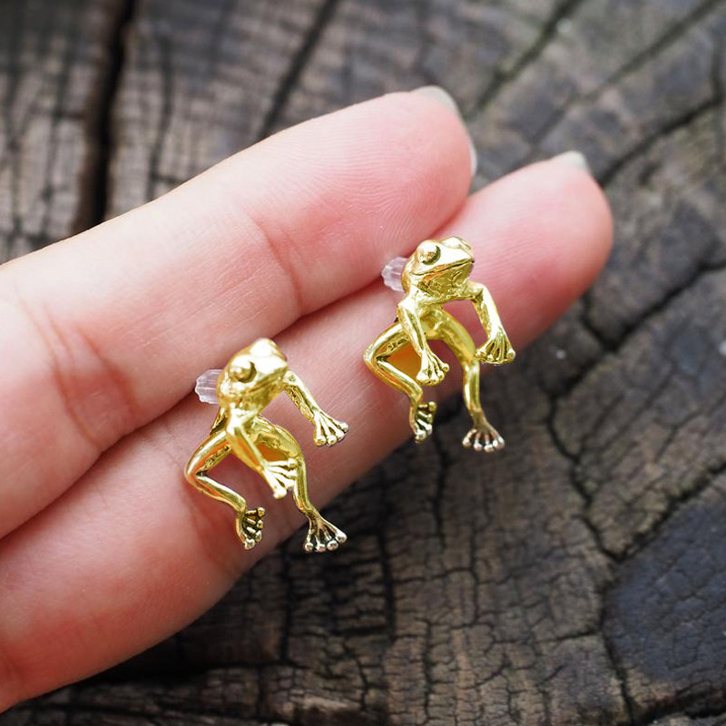 Sweet Frog Earrings - Mini Frog Design