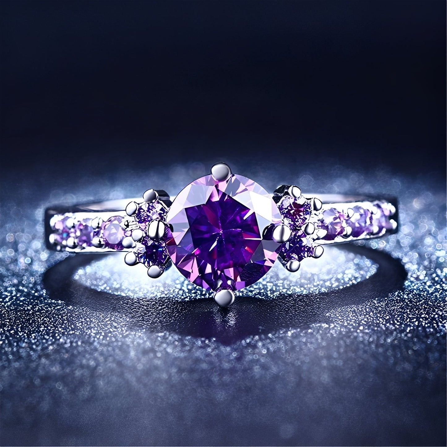 Coralie – Ring Amethyst Violet