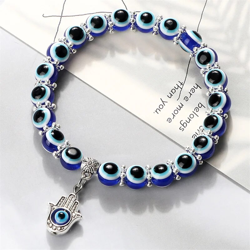 Evil Eye Ocean Style Anklet - Karma and Luck Anklet